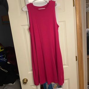 Pink spring time dress with pockets